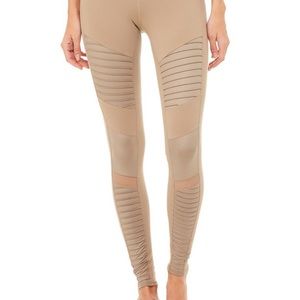 Alo - motto leggings - orange, size small